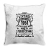 Vintage 1951 Throw Pillow