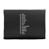 beard length chart funny professor grandpa mustache humor Accessory Pouches