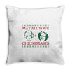 golden christmas Throw Pillow