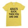 adults suck (2) Ladies Fitted T-Shirt