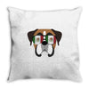 mexican boxer Throw Pillow