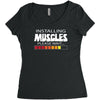 musculs installing Women's Triblend Scoop T-shirt