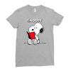 snoopy 2 Ladies Fitted T-Shirt