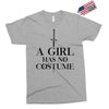 a girl has no costume (black) Exclusive T-shirt