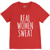 real women sweat V-Neck Tee