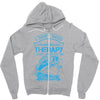 I Dont Need Therapy Need Fishing Zipper Hoodie