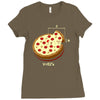 pizza Ladies Fitted T-Shirt