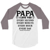 I Love you Papa 3/4 Sleeve Shirt
