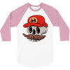 mario skull 3/4 Sleeve Shirt