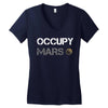 Occupy Mars Shirt Women's V-Neck T-Shirt
