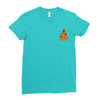 pizza christmas tree pocket Ladies Fitted T-Shirt