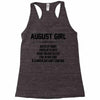August Girl Hated By Many Racerback Tank