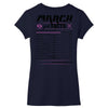 March Girl Facts Pisces Women's V-Neck T-Shirt