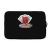 lucky devil gambling cards Laptop sleeve