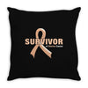 Survivor Of Uterine Cancer Throw Pillow