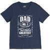 dad number one world's greatest V-Neck Tee
