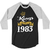 kings are born in 1983 3/4 Sleeve Shirt