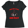 gaming hold and play Women's Triblend Scoop T-shirt