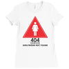 404 error girlfriend not found Ladies Fitted T-Shirt