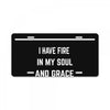 March Girl License Plate