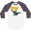 what's in his briefqueso 3/4 Sleeve Shirt