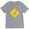 ninja crossing sign V-Neck Tee
