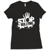 stop bullying Ladies Fitted T-Shirt