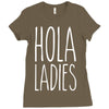 hola ladies   cool hip funny Ladies Fitted T-Shirt