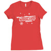 what a difference a snow day makes Ladies Fitted T-Shirt
