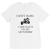 motorbike i don't snore biker's biker V-Neck Tee