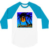 florida palm trees sunset 3/4 Sleeve Shirt