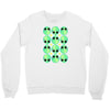 sad alien and daisy nineties grunge pattern Crewneck Sweatshirt