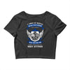 navy veteran 2 Crop Top
