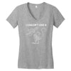 i don't i couldn't give a rats Women's V-Neck T-Shirt
