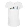 evolution of espionage Maternity Scoop Neck T-shirt