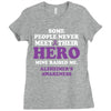 alzheimers awareness Ladies Fitted T-Shirt
