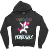 Born Unicorns-Born February Zipper Hoodie