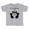 I'S NOT DRINKING ALONE IF DOG IS HOME. Toddler T-shirt