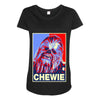 chewbacca poster, ideal gift or birthday present Maternity Scoop Neck T-shirt