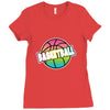 neon basketball Ladies Fitted T-Shirt