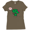 zombie cartoon Ladies Fitted T-Shirt