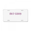 867 midnight License Plate
