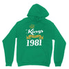 kings are born in 1981 Unisex Hoodie