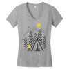 camp fire Women's V-Neck T-Shirt