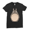 totoro 1 Ladies Fitted T-Shirt