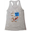 looney tunes genius at work Racerback Tank