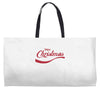 enjoy christmas Weekender Totes