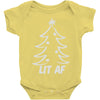 lit af christmas tree Baby Onesie