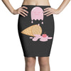ice cream ghost Pencil Skirts