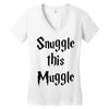 snuggle this muggle Women's V-Neck T-Shirt